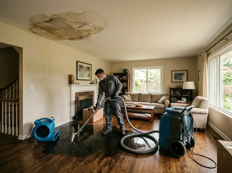 attic-pipe-burst-ceiling-drip-008 — frequently asked questions, Water Damage Restoration & Carpet Care in Riverside, IL